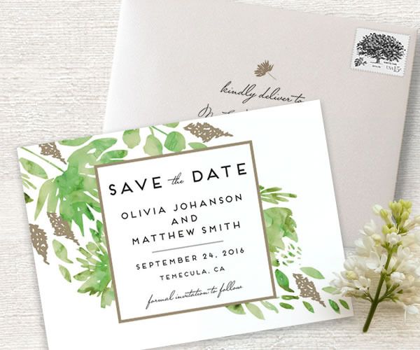 Save the Date with Minted The Perfect Palette